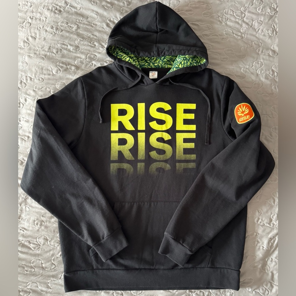 RISE Black Hoodie
